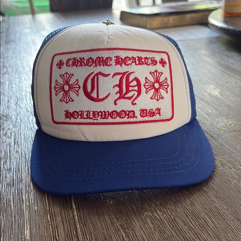 Chrome Hearts Trucker Cap with Red Embroidery